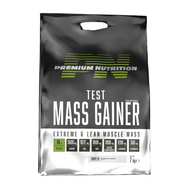 Test Mass Gainer Premium Nutrition 7 kg chocolate with hazelnut