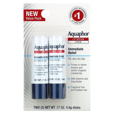 Стік для відновлення губ Aquaphor (Lip Repair Stick) 2 палички 48 г