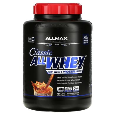 AllWhey Classic, 100% сывороточный белок, шоколад-арахисовое масло, ALLMAX Nutrition, 2,23 кг купить в Киеве и Украине