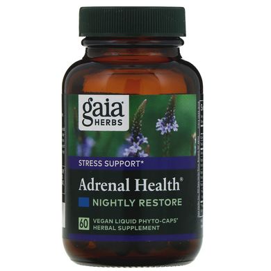 Підтримка наднирників нічне відновлення Gaia Herbs 60 капсул