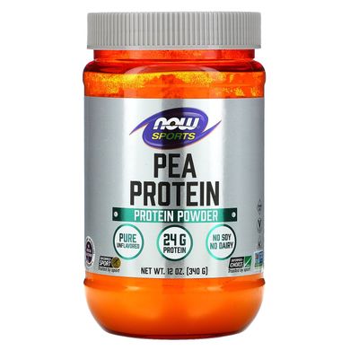 Гороховий білок натуральний без смакових добавок Now Foods (Pea Protein Powder Natural Unflavored 340 г