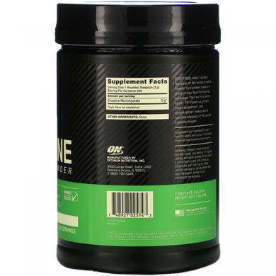 Мікронізований креатин, порошок, без запаху, Optimum Nutrition, 2,64 фунта (1,2 кг)