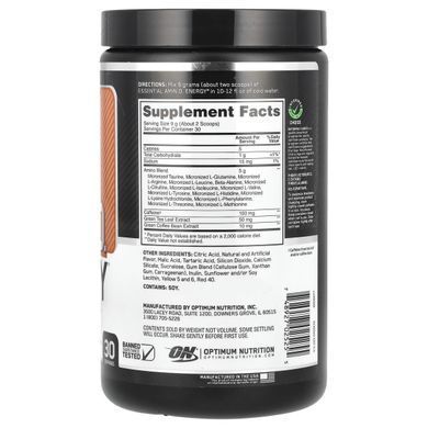 Амино энергия апельсин Optimum Nutrition (Amino Energy) 270 гм купить в Киеве и Украине