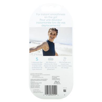 Бритва Venus, Snap with Avec, Extra Smooth, Gillette, 1 бритва, 1 картридж, 1 компактный купить в Киеве и Украине