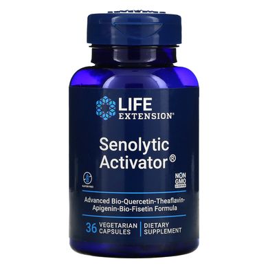 Сенолітичний активатор з кверцетином, Senolytic Activator, Life Extension, 24 вегетаріанських капсул