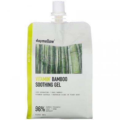 Витамин, успокаивающий гель с бамбуком, Vitamin, Bamboo Soothing Gel, Daymellow, 300 г купить в Киеве и Украине