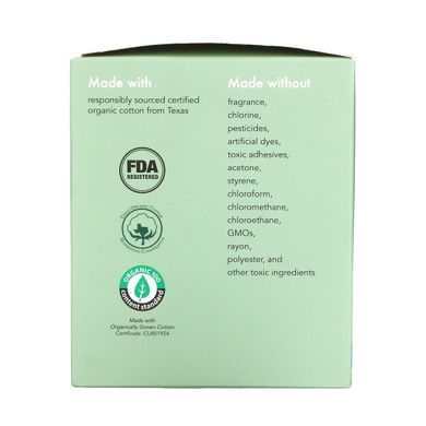 Rael, Organic Cotton Covers, Petite, 14 Pads