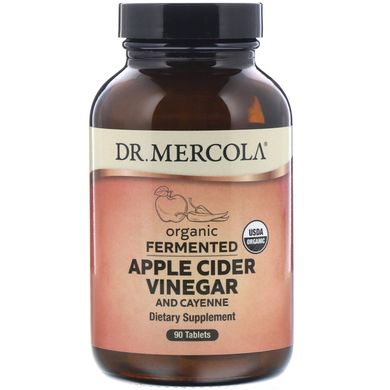 Яблучний оцет і кайенский перець Dr. Mercola (Apple Cider Vinegar) 90 таблеток