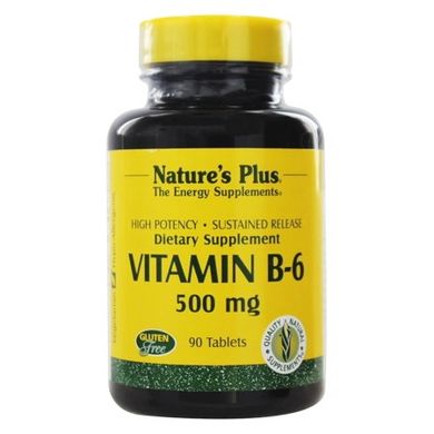 Вітамін B-6 Nature's Plus (Vitamin B-6) 500 мг 90 таблеток