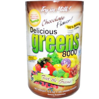 Суперфуд шоколадний смак порошок Greens World (Delicious Greens 8000) 300 г