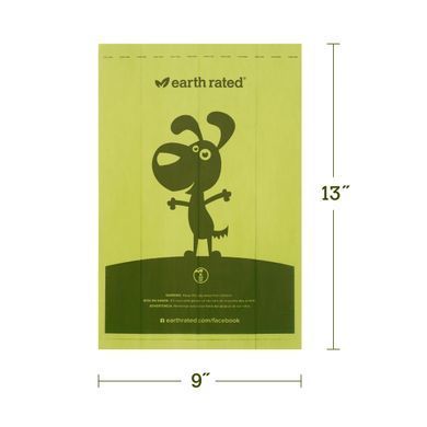 Диспенсер для повідця, для собак, Аромат лаванди, Earth Rated, 30 пакетиків + 1 мішок поповнення