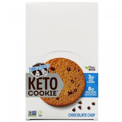 Печенье для кетодиеты, с кусочками шоколада, Keto Cookies, Lenny & Larry's, 12 шт. по 45 г (1,6 унции) купить в Киеве и Украине