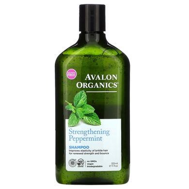 Шампунь для волосся м'ята зміцнює Avalon Organics (Shampoo) 325 мл