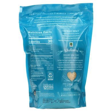 Турбинадо тростниковый сахар Wholesome Sweeteners, Inc. (Inc. Turbinado Raw Cane Sugar) 680 г купить в Киеве и Украине
