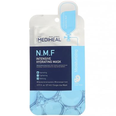 Інтенсивна зволожуюча маска NMF, Mediheal, 1 лист, 27 мл