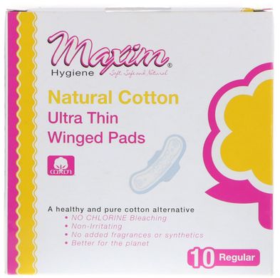 Ультратонкі прокладки з крильцями, повсякденні, Maxim Hygiene Products, 10 прокладок