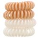 Спиральные резинки для волос нюдовых оттенков, Kitsch, 4 шт. фото