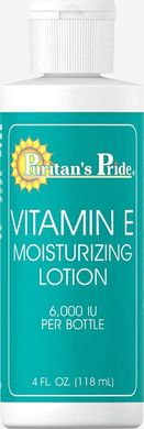 Вітамін Е Зволожуючий лосьйон, Vitamin E Moisturizing Lotion, Puritan's Pride, 6, 000 МО, 118 мл