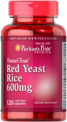 Красный дрожжевой рис, Red Yeast Rice, Puritan's Pride, 600 мг, 120 капсул купить в Киеве и Украине