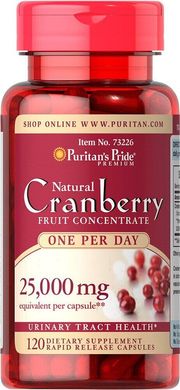 Одна на день Журавлина, One A Day Cranberry, Puritan's Pride, 500 мг, 120 капсул