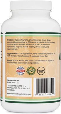 Mucuna Pruriens Extract Double Wood 1000 mg 210 caps