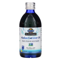 Масло печінки Аляски тріски лимон Garden of Life (Alaskan Cod Liver Oil Dr. Formulated) 400 мл