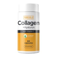 Яловичий колаген з гіалуроновою кислотою Pure Gold (Pure Gold Collagen Hyaluron) 60 капсул