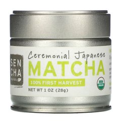 Церемоніальний японський матчу, Ceremonial Japanese Matcha, Sencha Naturals, 28 г
