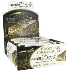 NuGo Dark, протеиновые батончики, шоколадная стружка, NuGo Nutrition, 12 баточников, 1,76 унц. (50 г) каждый купить в Киеве и Украине