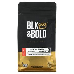 BLK & Bold, Specialty Coffee, цельнозерновой, темный, черный и жирный, 12 унций (340 г) купить в Киеве и Украине