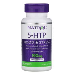 5-HTP (5-гидрокситриптофан), Natrol, 100 мг, 30 капсул купить в Киеве и Украине