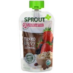 Дитяче харчування, від 6 місяців і старше, ягідна вівсянка, Baby Food, 6 Months & Up, Mixed Berry Oatmeal, Sprout Organic, 99 г