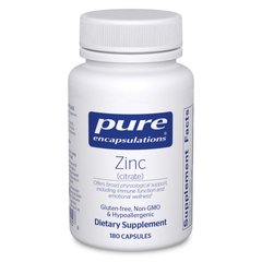 Цинк Цитрат Pure Encapsulations (Zinc Citrate) 180 капсул