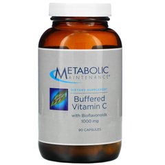 Вітамін C з біофлавоноїдами Metabolic Maintenance (Buffered Vitamin C with Bioflavonoids) 1000 мг / 200 мг 90 капсул