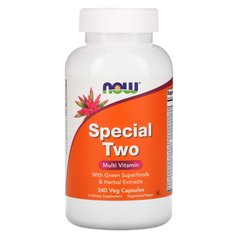 Мультивітаміни Now Foods (Special Two) 240 рослинних капсул