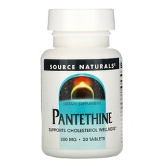 Пантетин Source Naturals (Pantethine) 300 мг 30 таблеток купить в Киеве и Украине