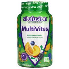 Мультивитамины со вкусом ягод персика и апельсина VitaFusion (MultiVites Essential Multi) 150 таблеток купить в Киеве и Украине