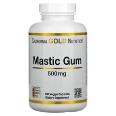 Мастиковая смола California Gold Nutrition (Mastic Gum) 500 мг 180 вегетарианских капсул купить в Киеве и Украине
