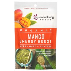 Essential Living Foods, Органічне підвищення енергії з манго, Yerba Mate та Guayusa, 4 унції (113 г)