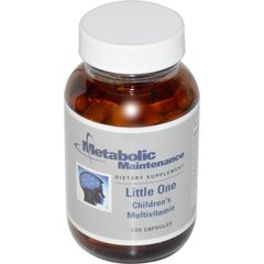 Мультивітаміни для дітей, Little One, Children's Multivitamin, Metabolic Maintenance, 100 капсул