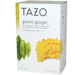Green Ginger, Зеленый чай, Tazo Teas, 20 пакетиков, 1,5 унции (44 г) купить в Киеве и Украине