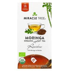 Miracle Tree, Органический суперпродуктовый чай Moringa, ройбуш, без кофеина, 25 чайных пакетиков, 1,32 унции (37,5 г) купить в Киеве и Украине
