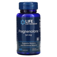 Прегненолон, Pregnenolone, Life Extension, 50 мг, 100 капсул купить в Киеве и Украине