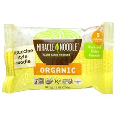 Miracle Noodle, Органічна локшина в стилі феттучині, 7 унцій (200 г)
