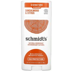 Schmidt's, Натуральный дезодорант, сандаловое дерево и цитрусовые, 3,25 унции (92 г) купить в Киеве и Украине