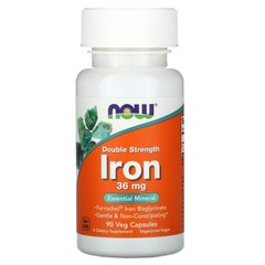Железо Now Foods (Iron) 36 мг 90 растительных капсул купить в Киеве и Украине
