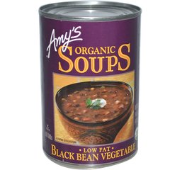 Органические супы, черная фасоль и овощи с низким содержанием жира, Amy's, 14,5 унции (411 г) купить в Киеве и Украине