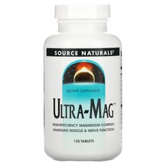 Магний, комплекс Ультра-Маг, Ultra-Mag Magnesium Complex. Source Naturals, 120 таблеток купить в Киеве и Украине