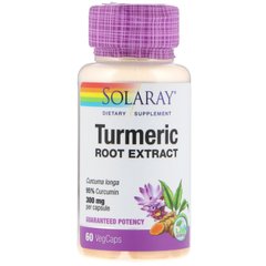 Экстракт куркумы Solaray (Turmeric Root Extract) 300 мг 60 капсул купить в Киеве и Украине