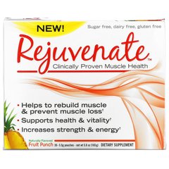 Rejuvenate, Клінічно підтверджене здоров'я м'язів, фруктовий пунш, 30 пакетиків, 0,19 унції (5,5 г) кожен
